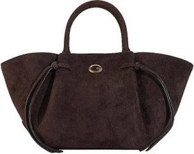 Guess Allegra Wildleder Handtasche espresso