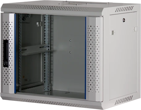 Rockstable 19" Wandschrank 9HE, Sicherheitsglastür, IP2X, weiß, 440mm tief