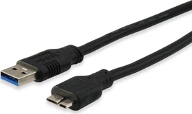 Equip Adapterkabel USB-A 3.0 [Stecker] auf USB Micro-B 3.0 [Stecker], 1.8m (128397)