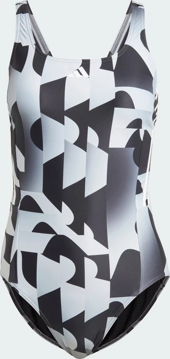 adidas 3-Streifen Graphic Badeanzug schwarz (Damen)
