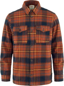Fjällräven Övik Lite Padded Hemd langarm autumn leaf/dark navy (Herren)