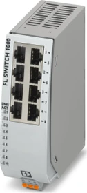 Phoenix Contact FL 1000 Industrial Railmount Gigabit Switch 1108T, 8x RJ-45 (1085088)