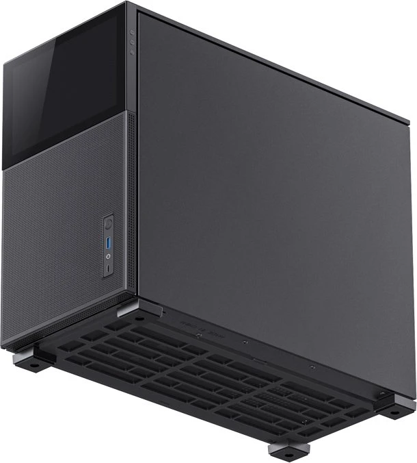Jonsbo D31 Mesh Screen Black, schwarz, Glasfenster