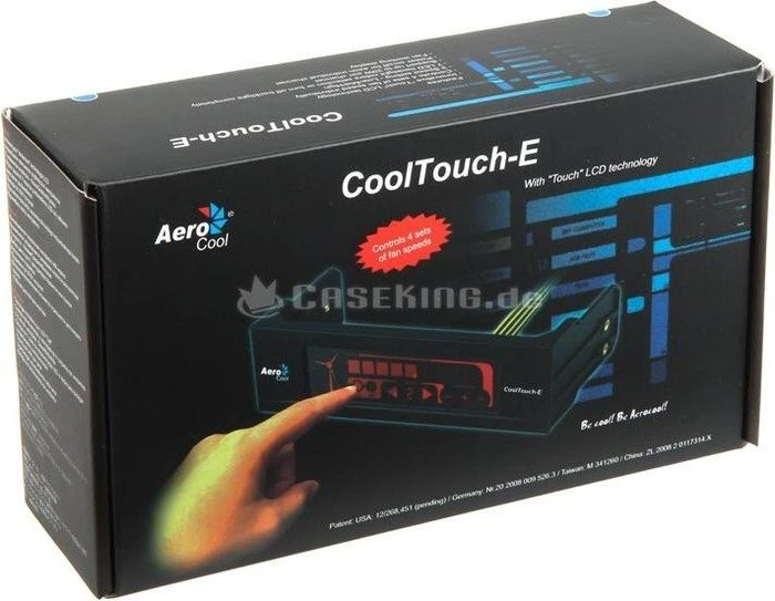 AeroCool CoolTouch-E schwarz, 5.25" Lüftersteuerung 4-Kanal