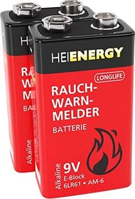 Heitech HeiEnergy Longlife 9V-Block, 2er-Pack