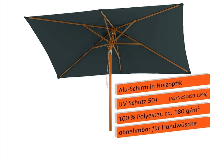 Schneider Malaga Sonnenschirm 300x200cm anthrazit (615-15)