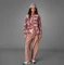adidas Terrex Multi Printed Fleece Jacke wonder beige/burgundy (Damen) Vorschaubild