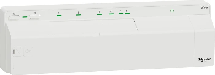 Schneider Electric Wiser Verteilerleiste Fußbodenheizung 230V, Heizungssteuerung