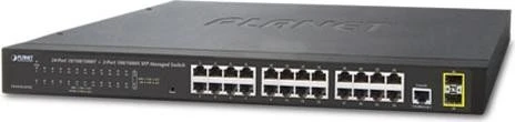 Planet GS-4210 Rackmount Gigabit Managed Switch, 24x RJ-45, 2x SFP