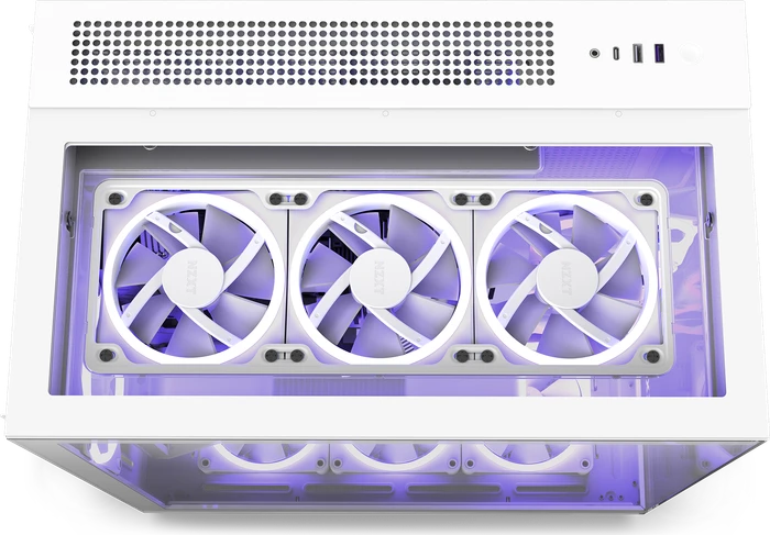 NZXT H9 Elite White, weiß, Glasfenster