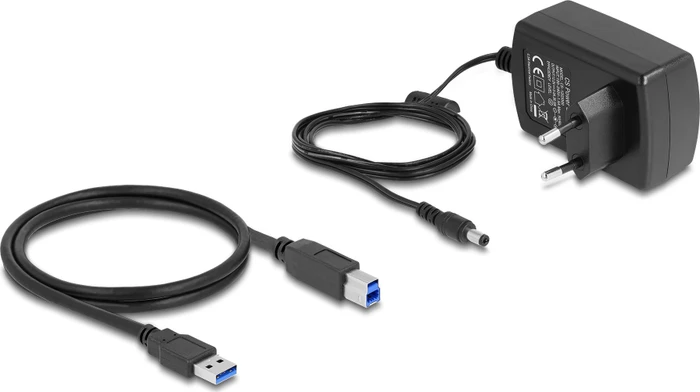 DeLOCK USB Dual Dockingstation mit Klon Funktion und Card Reader, SATA 6Gb/s, USB-B 3.0 [Buchse]