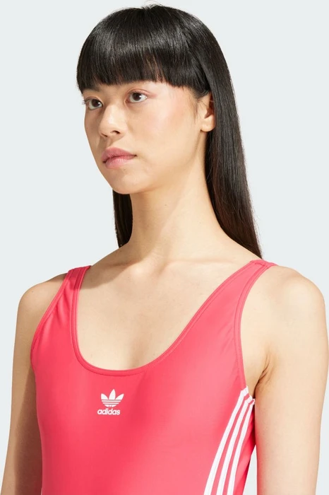adidas Adicolor 3-Streifen Badeanzug active pink/white (Damen)