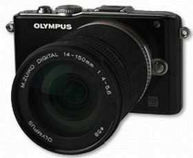 Olympus PEN E-PL3 schwarz mit Objektiv M.Zuiko digital ED 14-150mm 4.0-5.6