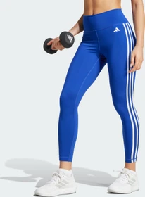adidas Train Essentials 3-Streifen High-Waisted Hose 7/8 semi lucid blue (Damen)