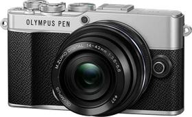Olympus PEN E-P7 silber mit Objektiv M.Zuiko digital ED 14-42mm 3.5-5.6 EZ