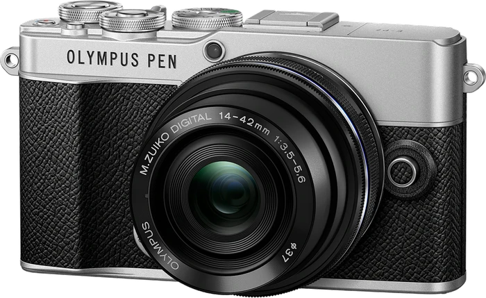 Olympus PEN E-P7 silber mit Objektiv M.Zuiko digital ED 14-42mm 3.5-5.6 EZ
