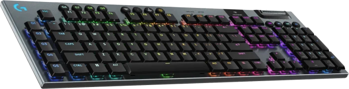 Logitech G915 X Lightspeed, schwarz, LEDs RGB, GL CLICKY, USB/Bluetooth, DE