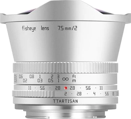 TTArtisan 7.5mm 2.0 Fisheye für Sony E silber
