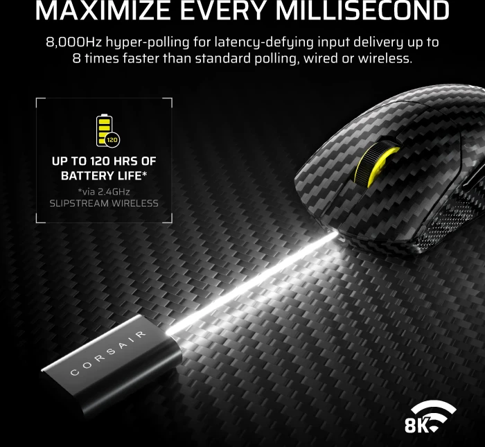 Corsair Sabre v2 Pro Carbon Fiber Wireless, schwarz, USB