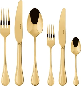 Sambonet Royal Edelstahl PVD Besteck-Set gold, 36-tlg.