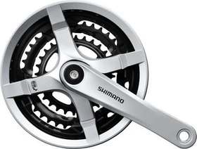 Shimano Tourney FC-TY501 Kettenschutz 48/38/28 Zähne Kurbelgarnitur 170mm silber