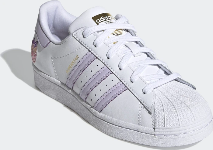adidas Superstar cloud white/purple tint/matte gold (Damen)