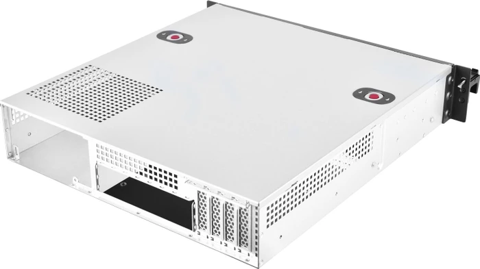SilverStone RM21-308, Rackmount Storage, schwarz/grau, 2HE, ATX