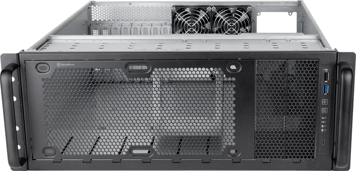 SilverStone RAC45-280MK, 280mm Radiator Montageset, für SilverStone RM45-360 / RM600 / RM61-312, schwarz, schwarz