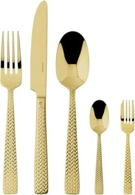 Sambonet Cortina Edelstahl PVD Besteck-Set gold, 30-tlg.