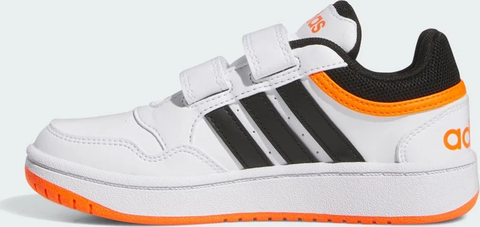 adidas Hoops cloud white/core black/impact orange (Junior)