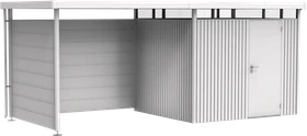 Biohort Rückwand für Seitendach S silber-metallic