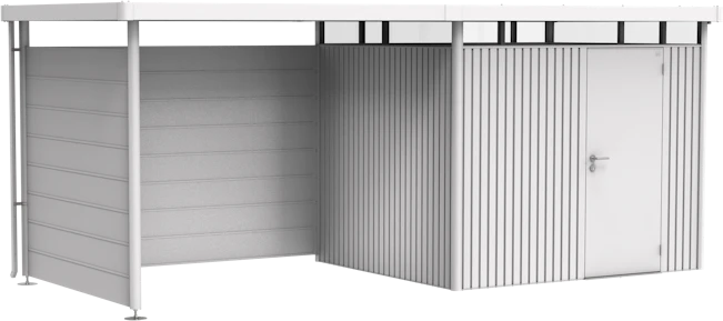 Biohort Rückwand für Seitendach S silber-metallic