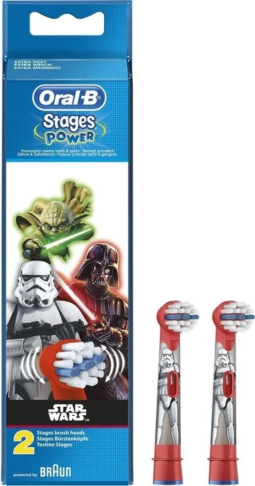 Oral-B Stages Power Kids Star Wars Kinder-Ersatzbürste, 2 Stück