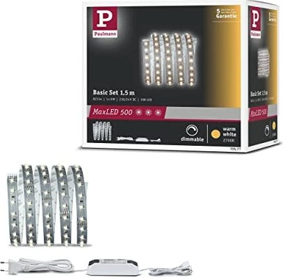 Paulmann MaxLED 500 Basisset LED-Streifen warmweiß unbeschichtet 1.5m