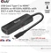 Club 3D USB-C [Stecker] auf HDMI 2.1 [Buchse], 4K120Hz HDR10 with DSC 1.2 Active Adapter M/F Vorschaubild