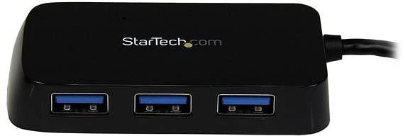 StarTech Mini-USB-Hub schwarz, 4x USB-A 3.0, USB-A 3.0 [Stecker]