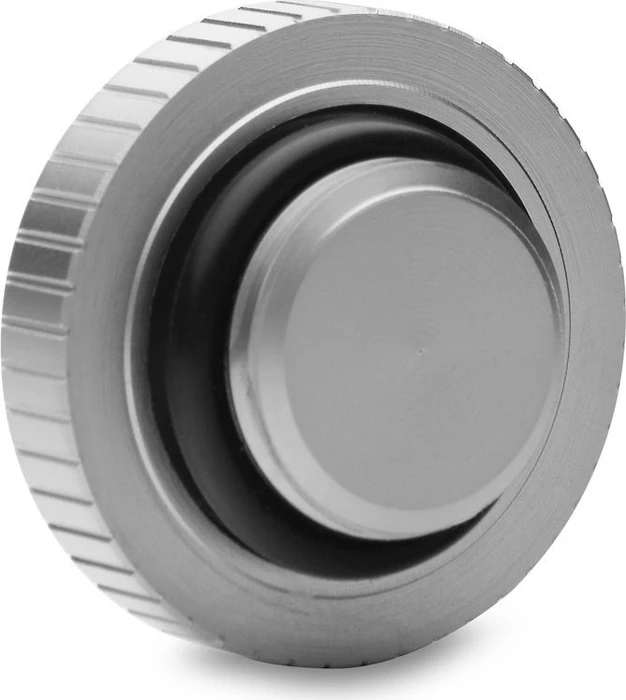 EK Water Blocks Quantum Line EK-Quantum Torque Plug mit Logo, G1/4", Satin Titanium