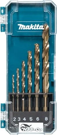 Makita HSS-Co Metallbohrer-Sortiment, 6-tlg.