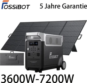 Fossibot F3600 Pro Solargenerator + 1x Solarpanel 420W, 3840Wh