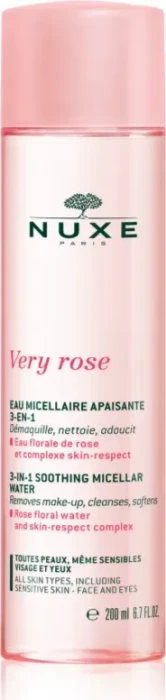 Nuxe Very Rose 3in1 Mizellen Beruhigendes Gesichtswasser, 200ml