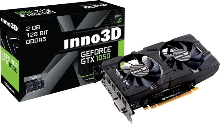 INNO3D GeForce GTX 1050 Twin X2, 2GB GDDR5, DVI, HDMI, DP