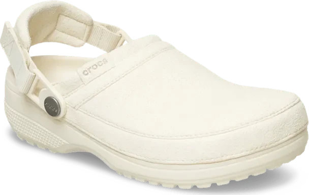 Crocs Classic Crafted Vegan Suede Clog summit white