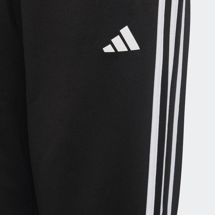 adidas Train Essentials Aeroready 3-Streifen Regular-Fit Trainingshose lang schwarz/weiß (Junior)
