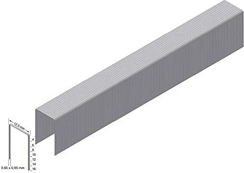 Prebena Typ A verzinkt Tacker-Klammern, 4x12.8mm, 10000 Stück