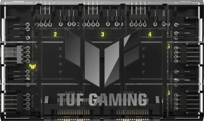 ASUS TUF Gaming ARGB PWM Fan Hub, Lüfterverteiler, 6-fach