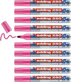 edding 250 Whiteboardmarker rosa, 10er-Pack