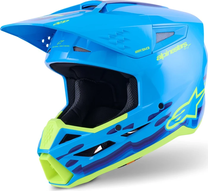 Alpinestars S-M3 Force OCD blau/gelb