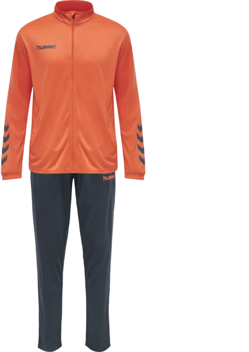 hummel Promo Poly Trainingsanzug nasturium/ombre blue (Herren)