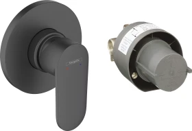 Hansgrohe Vernis Blend Einhebel-Brausemischer-Set für Unterputzmontage mattschwarz