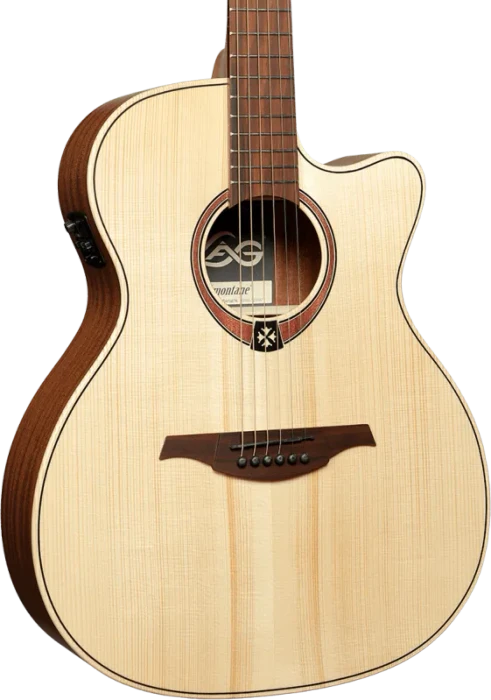 LAG Tramontane 70 Auditorium Cutaway electroacoustic Natural